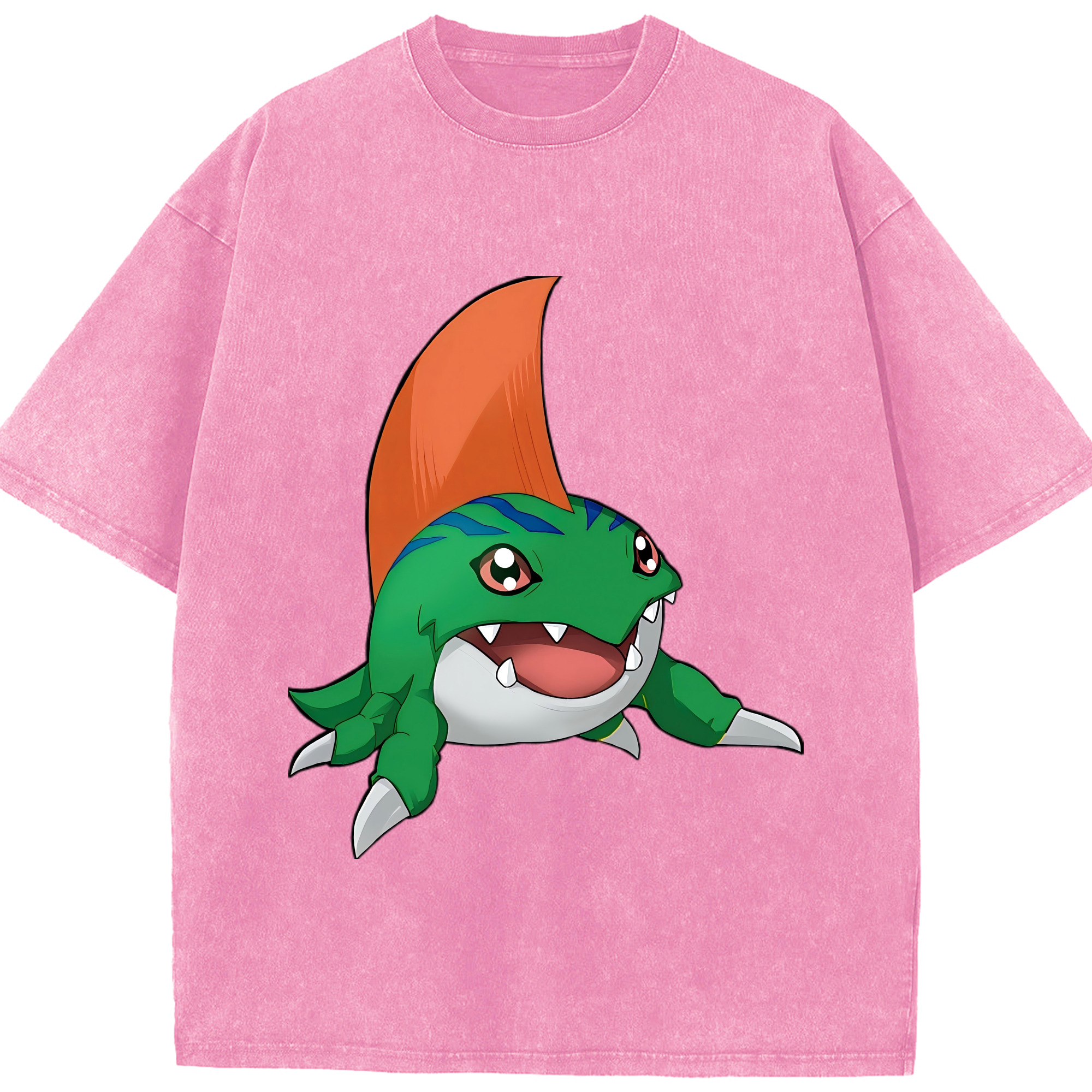（画像用） Digimon デジタルモンスター/デジモン 綿100% ヴィンテージ風 半袖Tシャツ（フロントプリント）